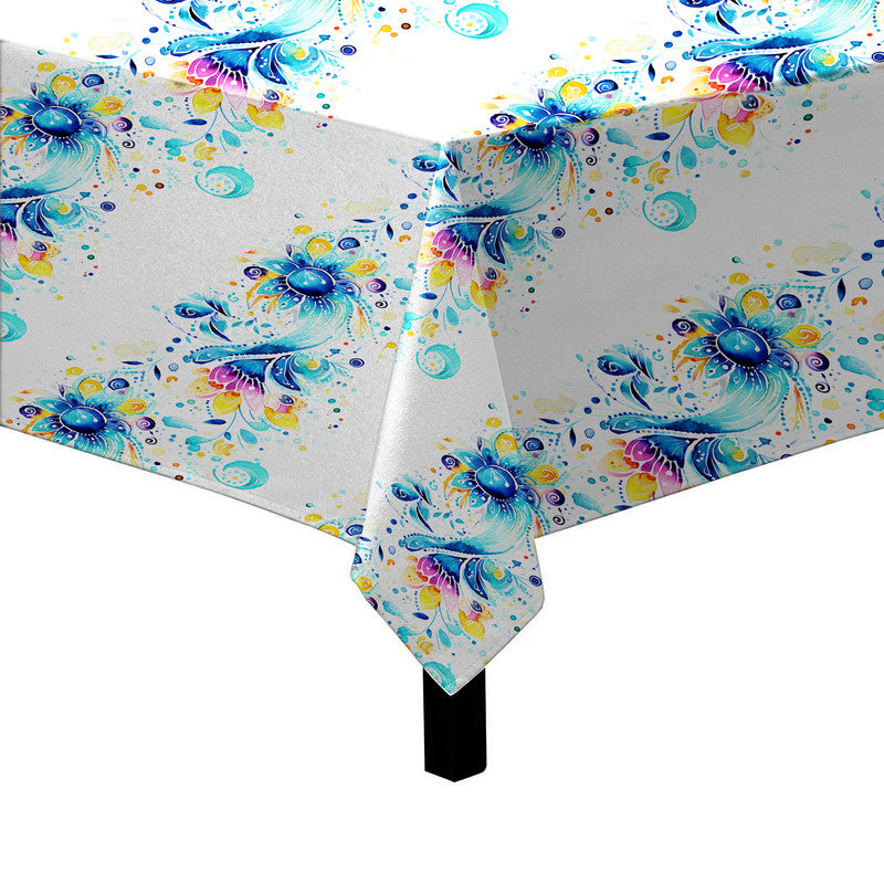 Aqua Splash Square Tablecloth