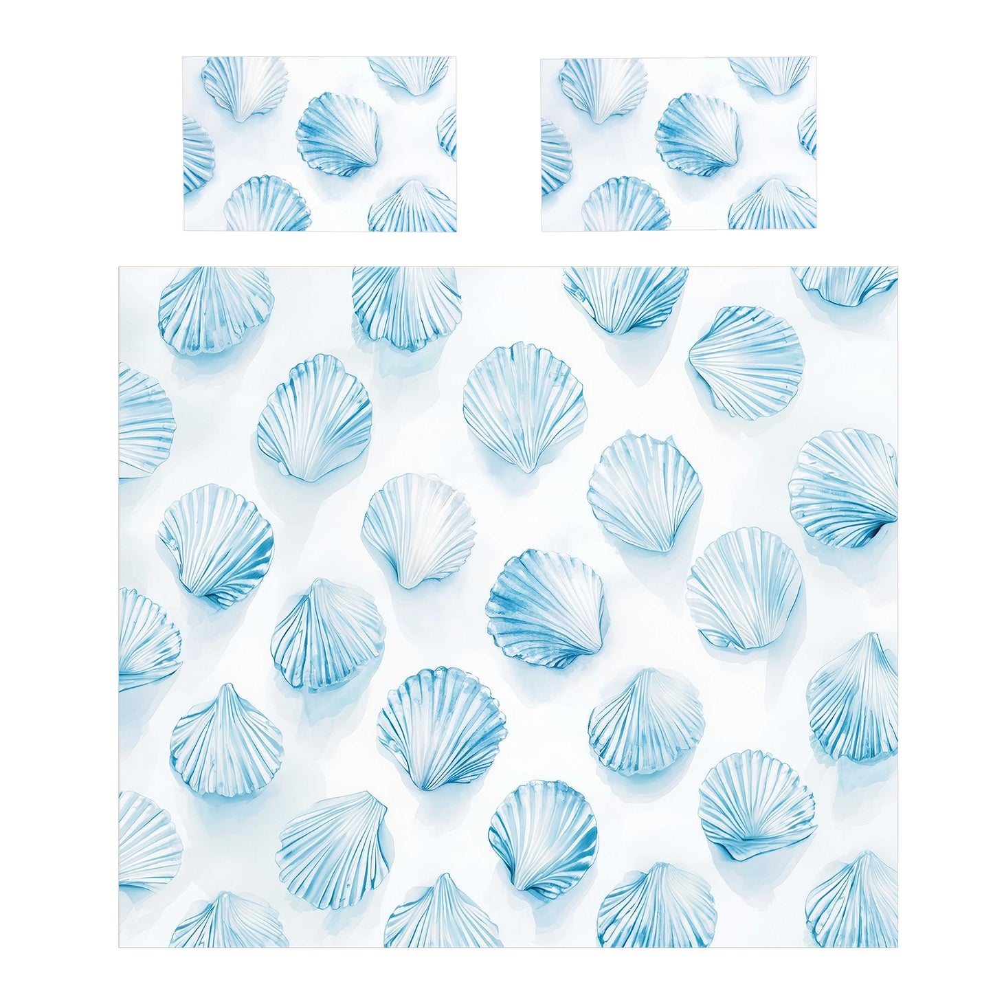 Aqua Shell Duvet Cover Set