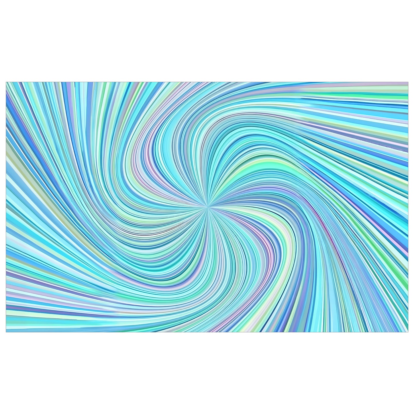 Aqua Swirl Rectangle Tablecloth