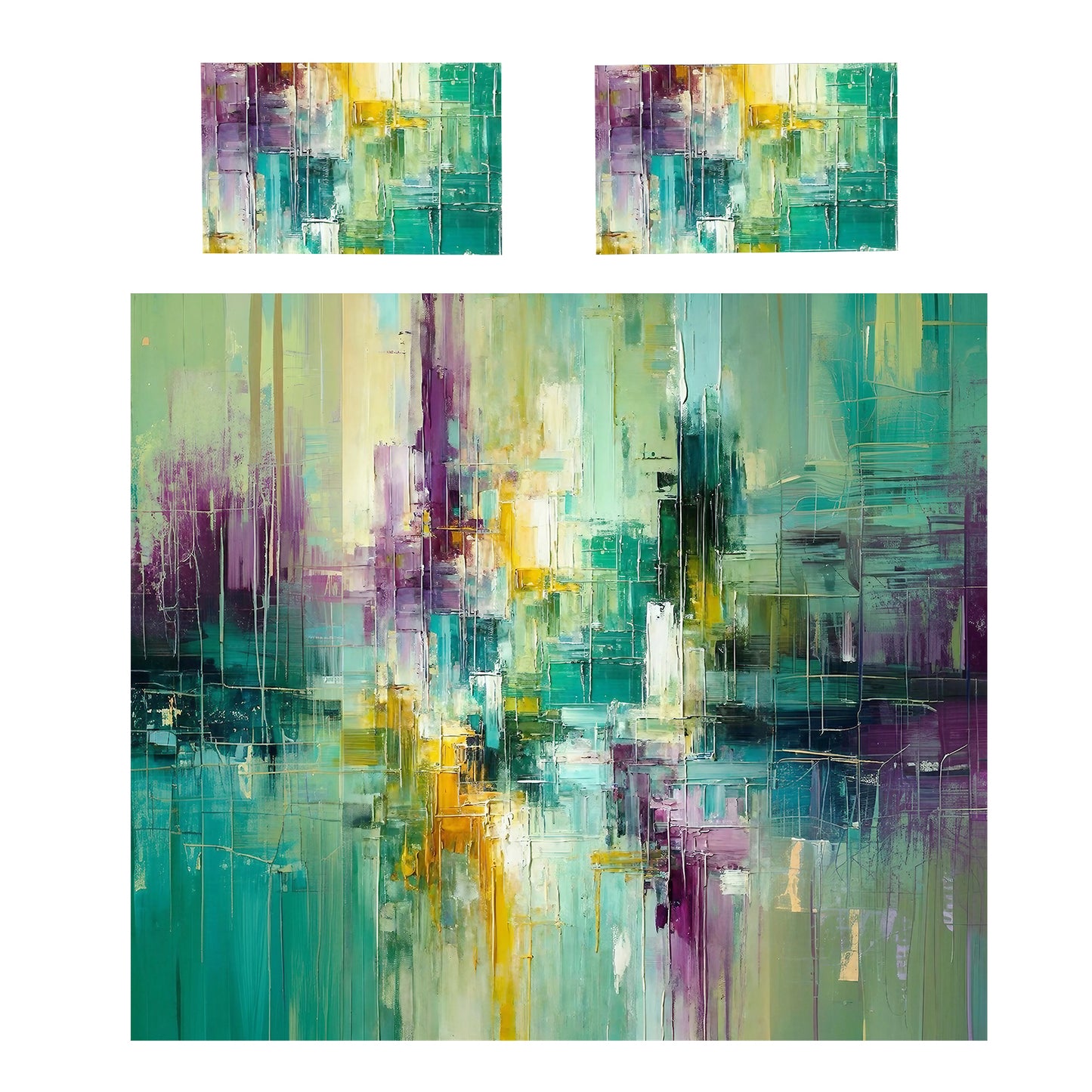 Artistic Seagreen Duvet Cover Set