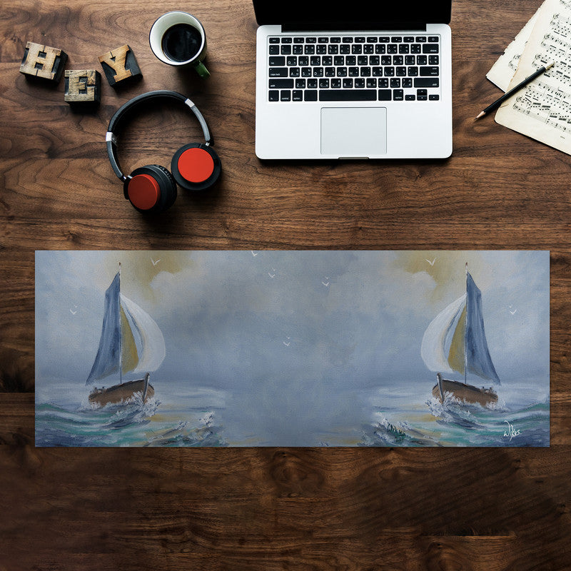 At Sea Desk Pad by Wikus Hattingh