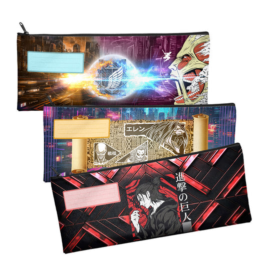 Zip & Go Attack On Titan Clash Pencil Bags Set of 3
