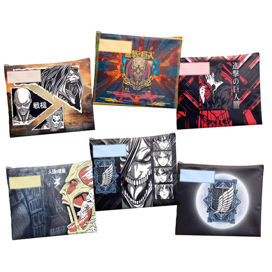 Attack On Titan Clash Subject Savvy Book Bags Set Of 6
