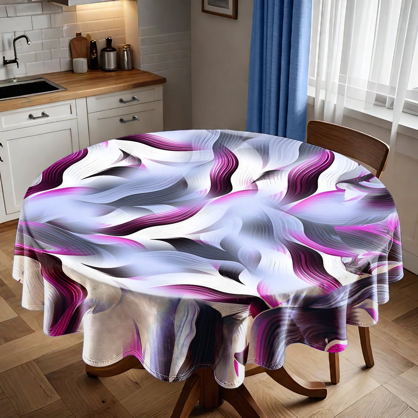 Aurora Fragments Round Tablecloth