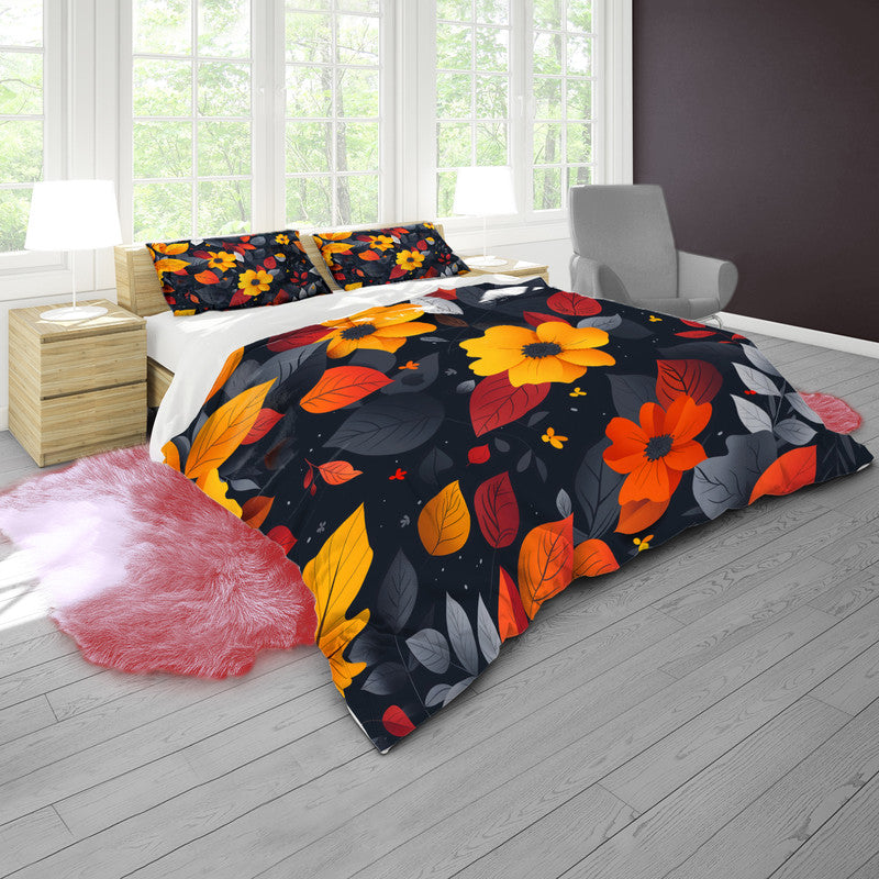 Autumn Florals Duvet Cover Set by Wikus Schalkwyk