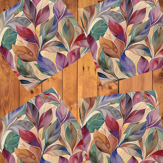 Autumn Leaves Blush Brown Napkins