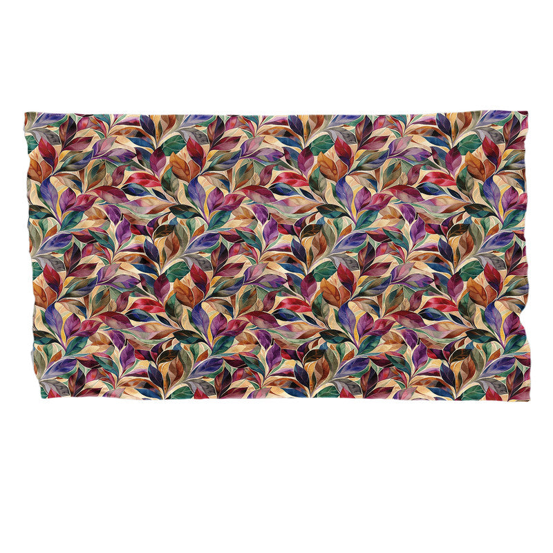 Autumn Leaves Light Bed Throw