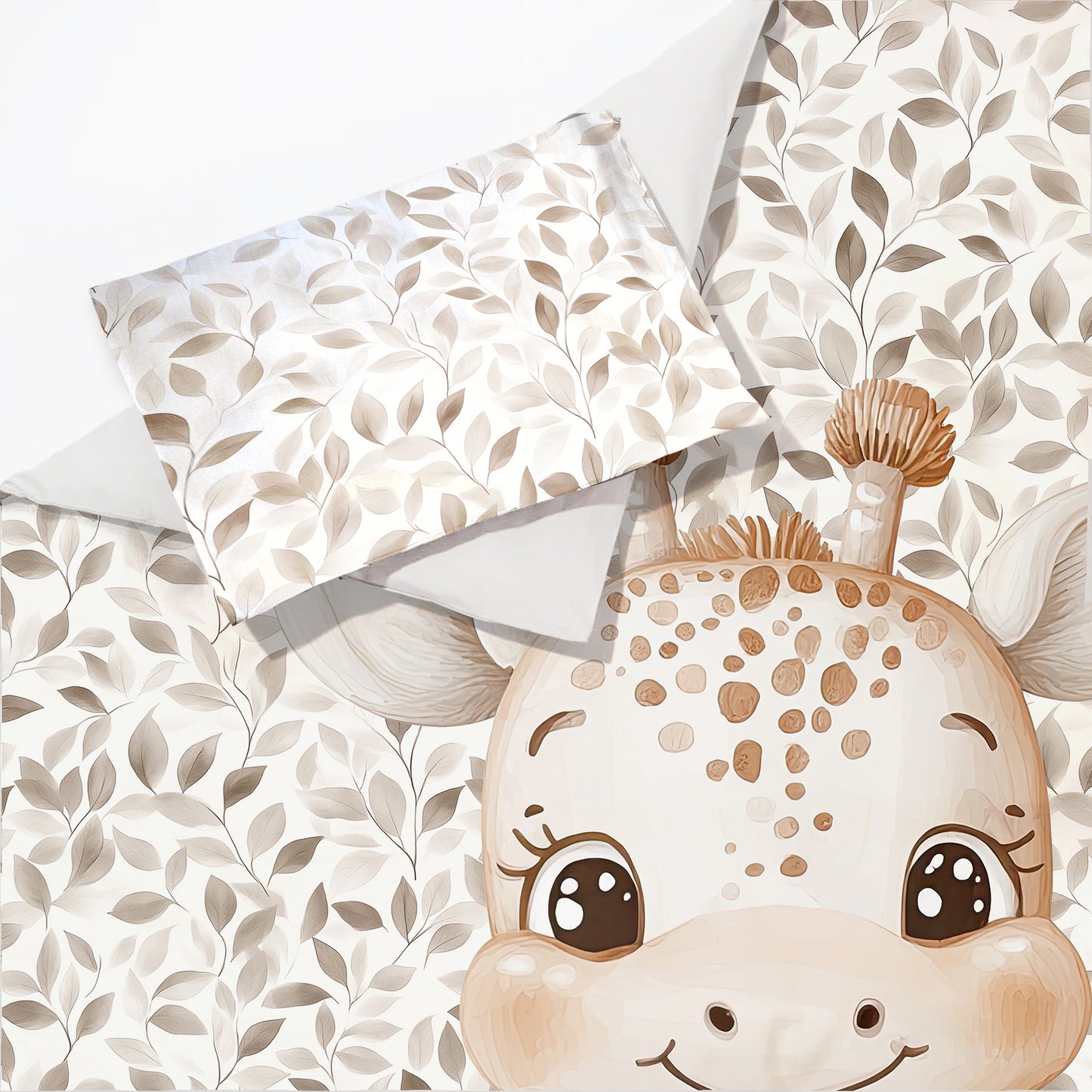 Autumn Baby Giraffe Cot Set by Mark van Vuuren