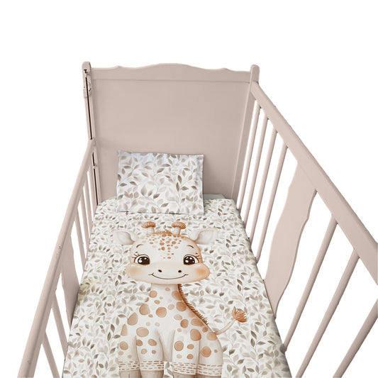 Autumn Baby Giraffe Cot Set by Mark van Vuuren