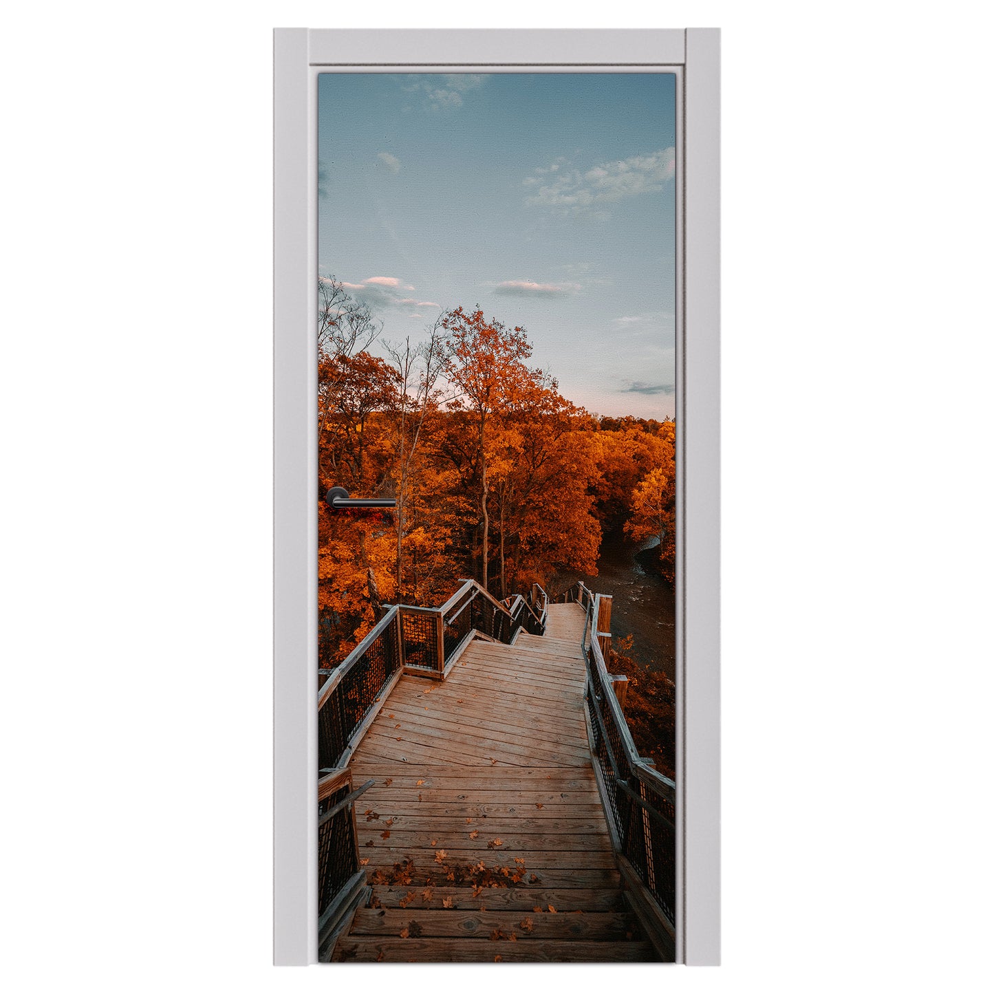 Decoupage - Autumn Bridge Door