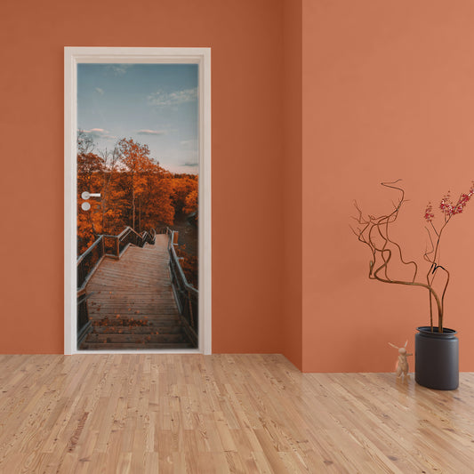 Decoupage - Autumn Bridge Door