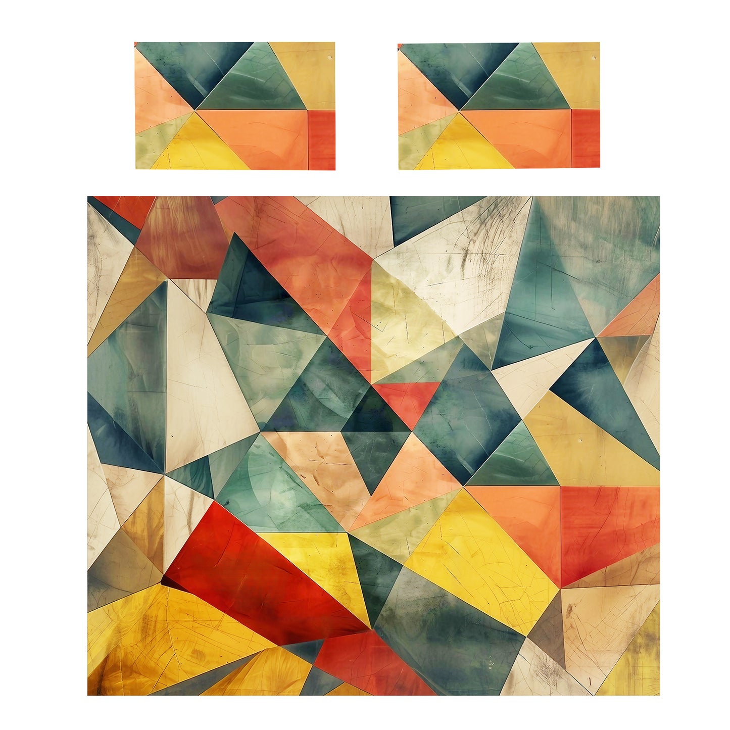 Autumn Colour Shapes Duvet Cover Set