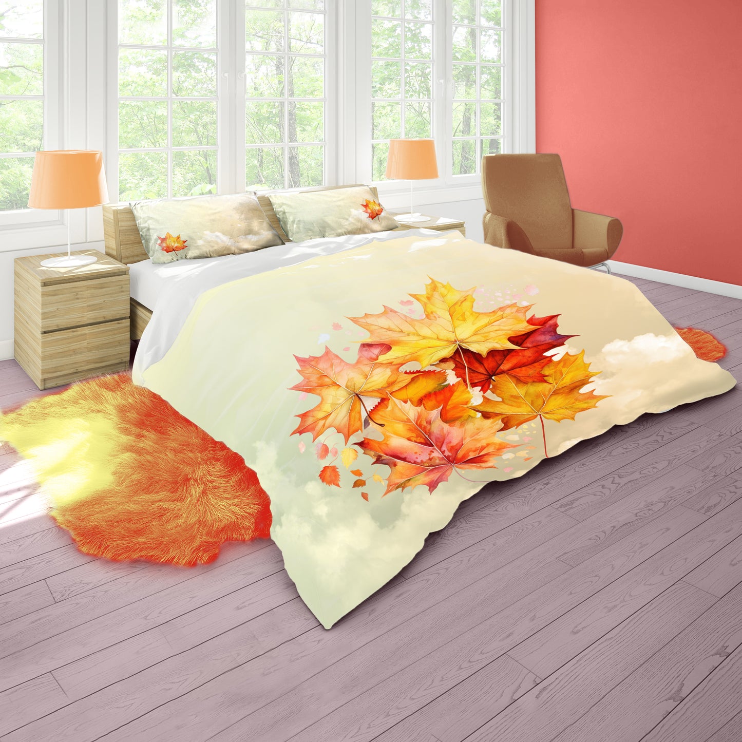 Autumn Leaves Duvet Cover Set