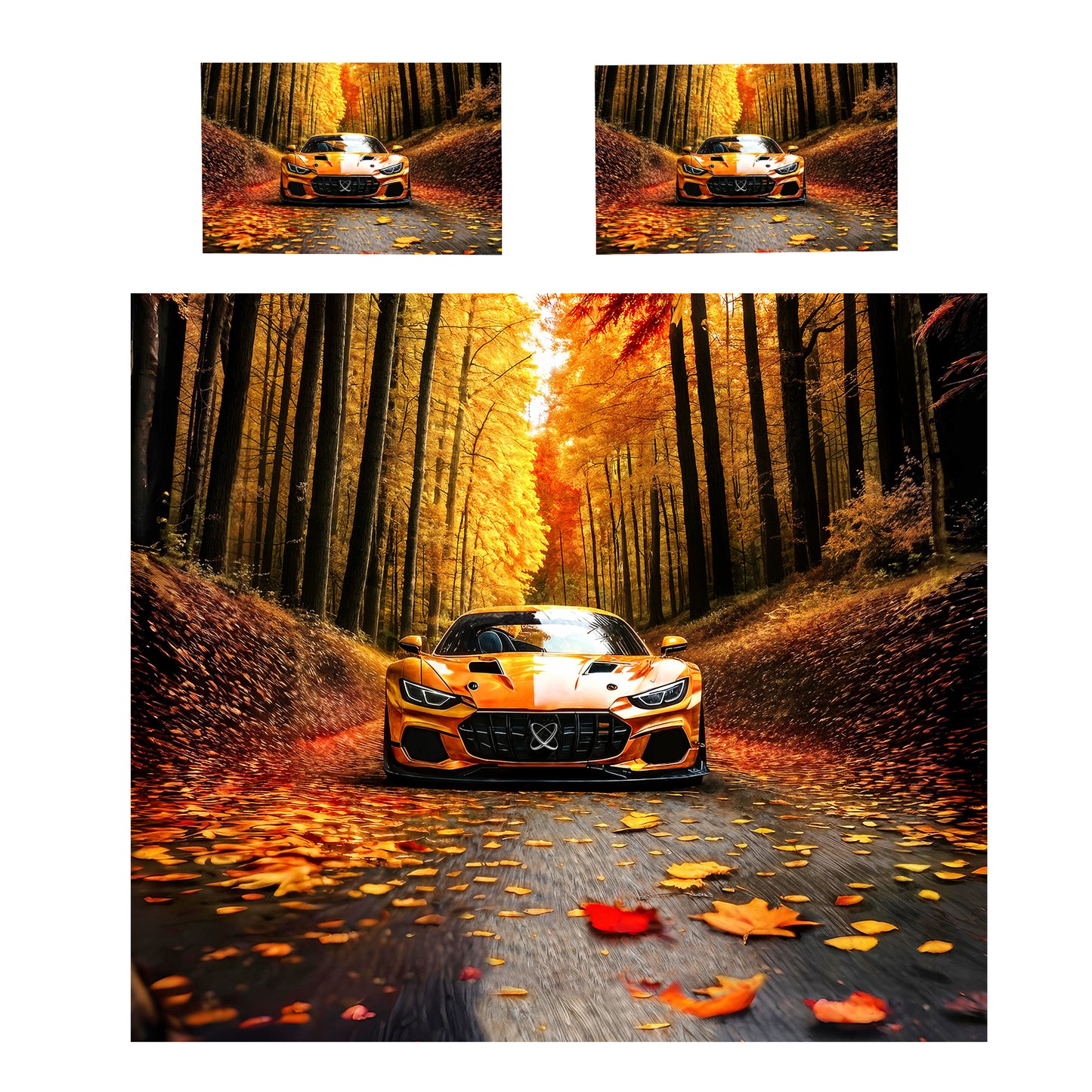 Autumn Racing Mirage Duvet Cover Set