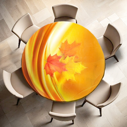 Autumn Wave Round Tablecloth