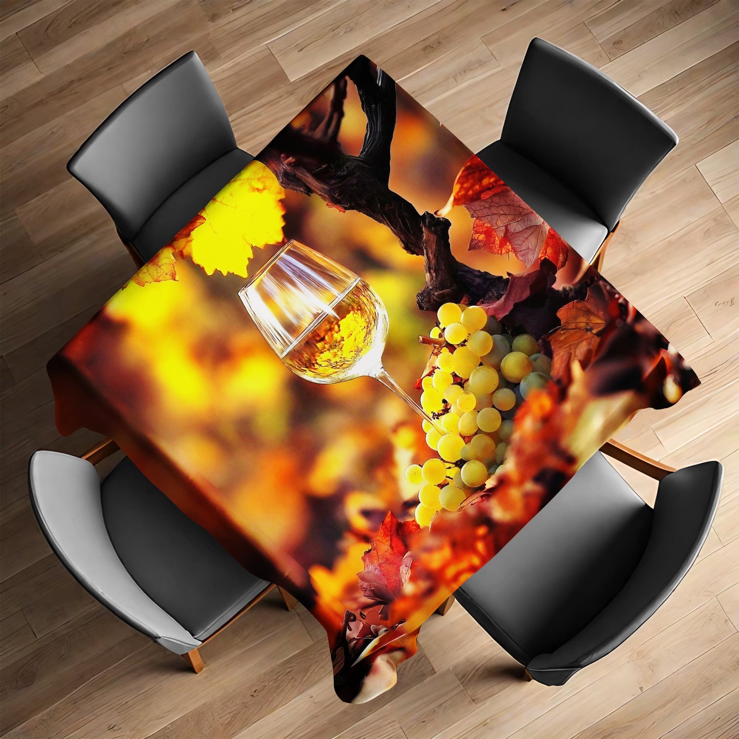 Autumn Wine Square Tablecloth
