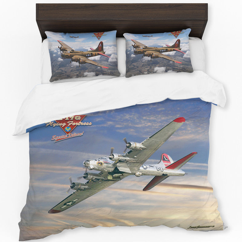 B 7 Special Delivery Duvet Cover Set by Larry Grossman
