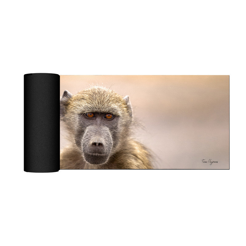 Baboon Portrait Desk Pad by Fanie Heymans