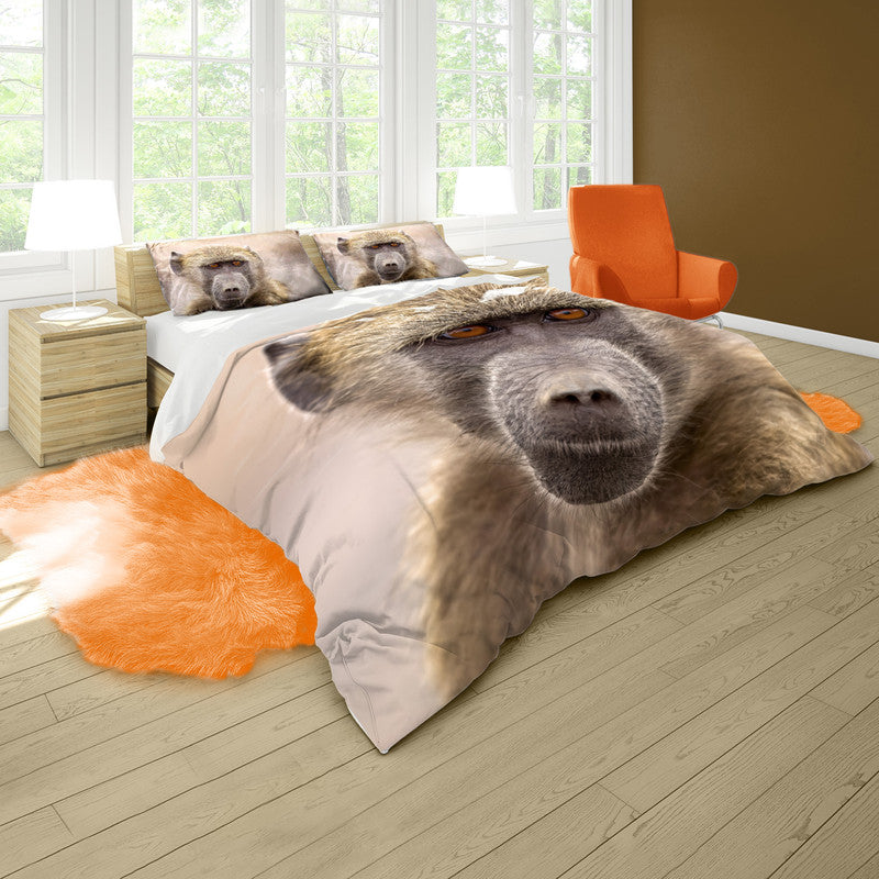 Baboon Portrait Duvet Cover Set By Fanie Heymans