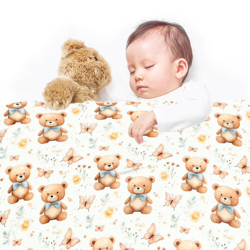 Baby Bowtie Bears Minky Blanket