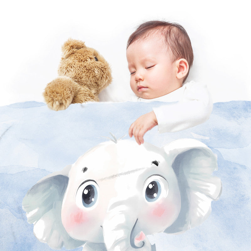 Baby Elephant Minky Blanket by Wikus Schalkwyk