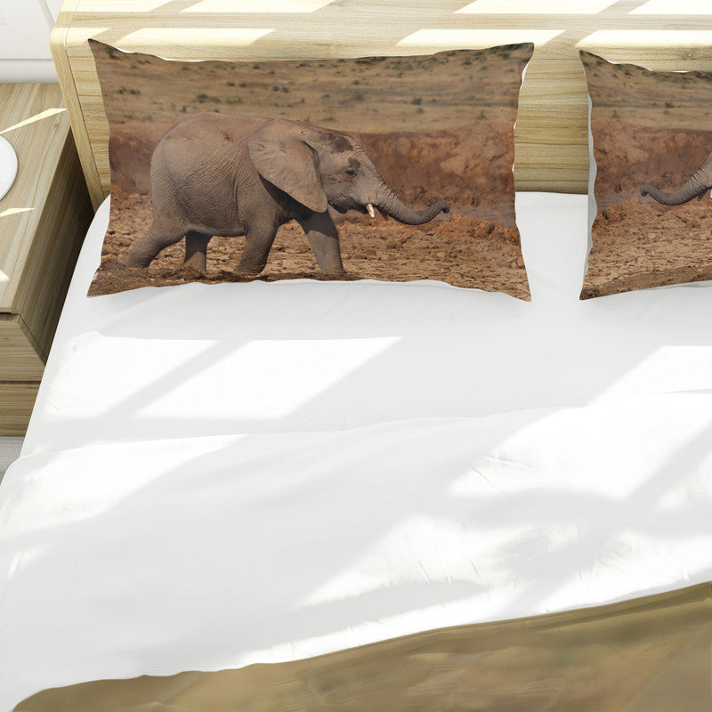 Baby Ellie in Mud Duvet Cover Set by Annette Heymans