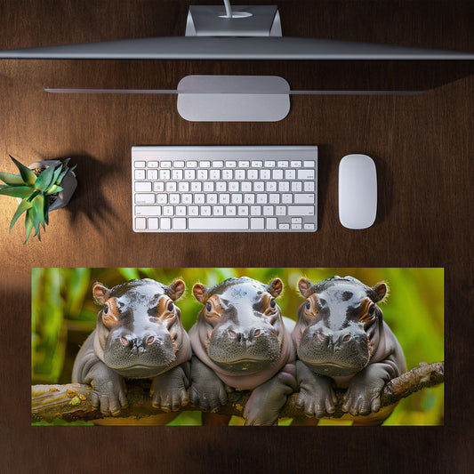 Baby Hippo Large Desk Pad