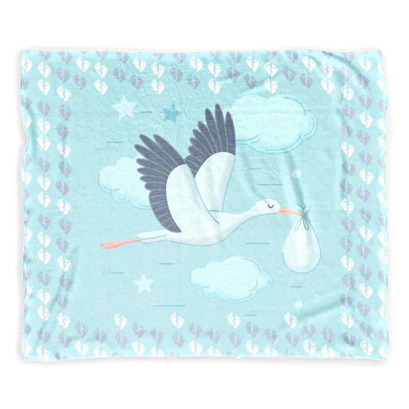 Baby Stork Minky Blanket