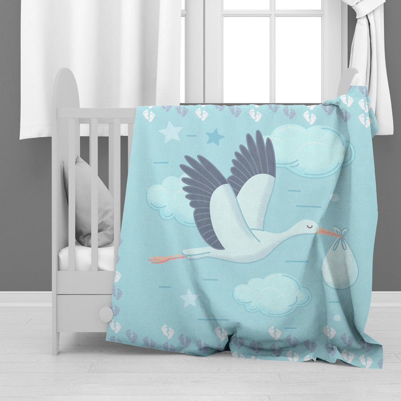 Baby Stork Minky Blanket