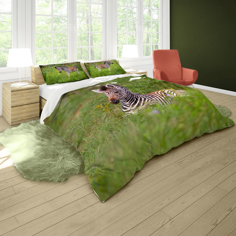 Baby Zebra Duvet Cover Set by Fanie Heymans