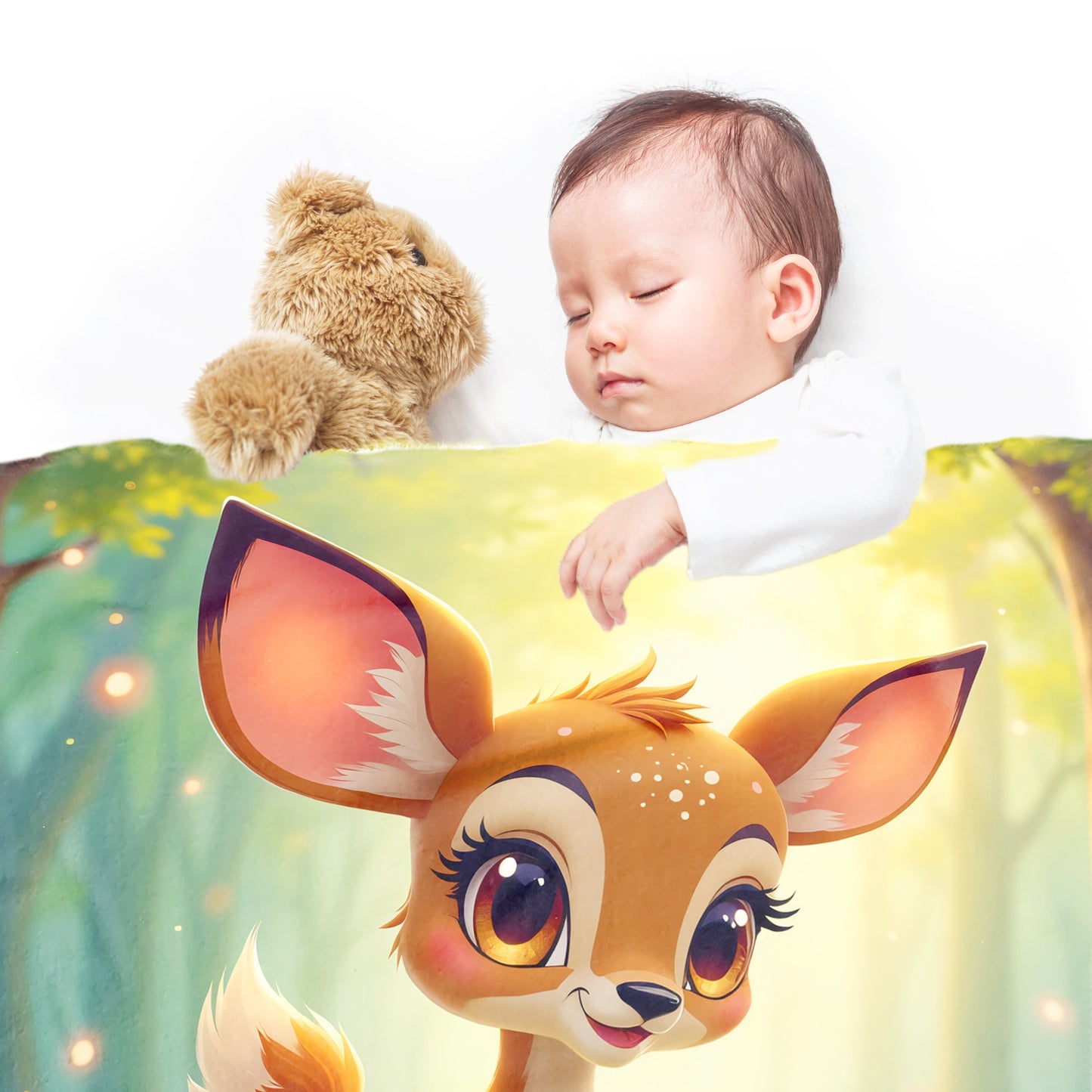 Baby Bamby Deer Minky Blanket