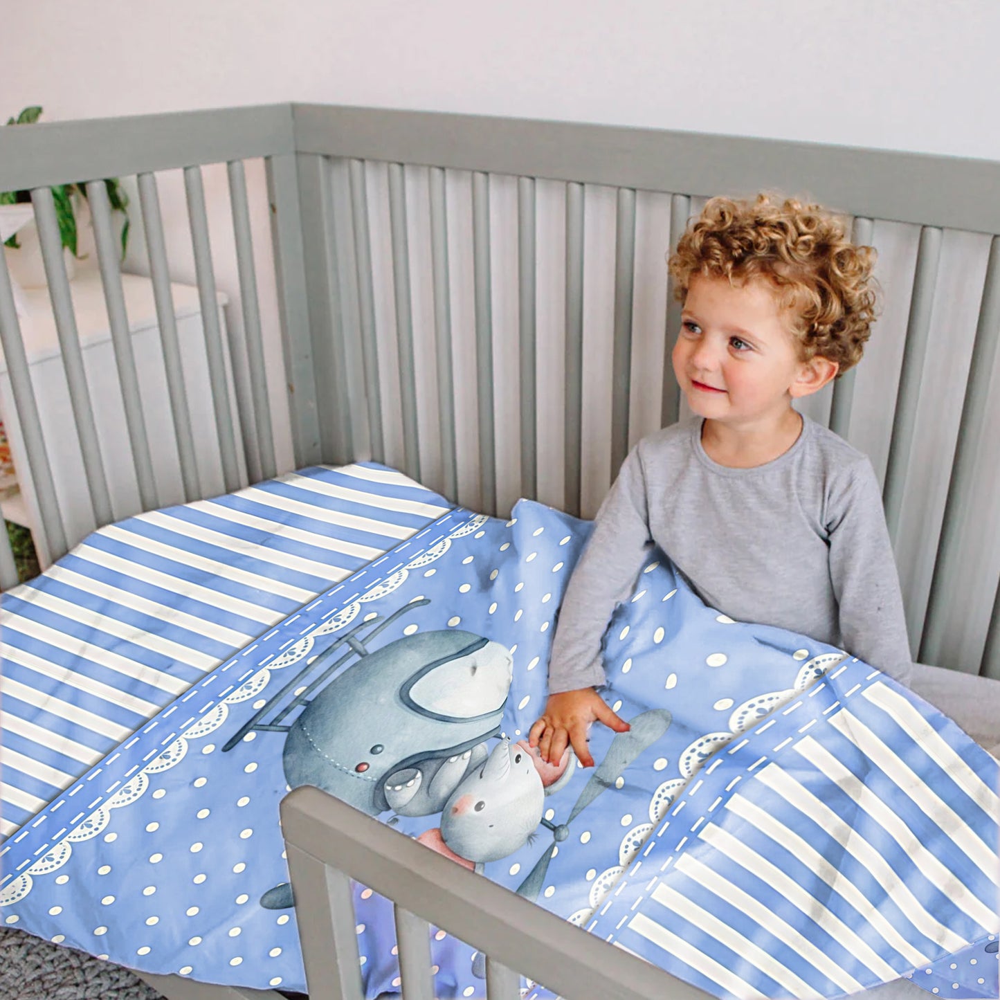 Baby Breeze Elephant Cot Set