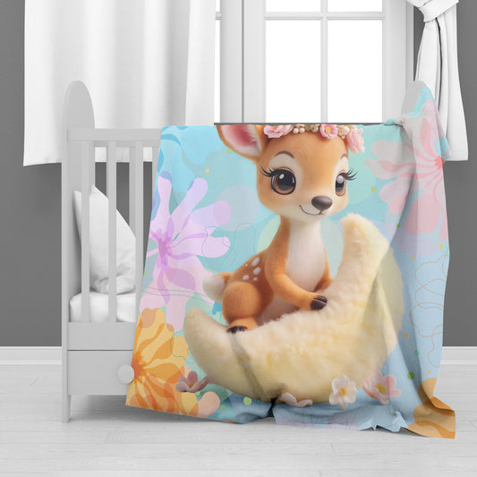 Baby Deer Minky Blanket