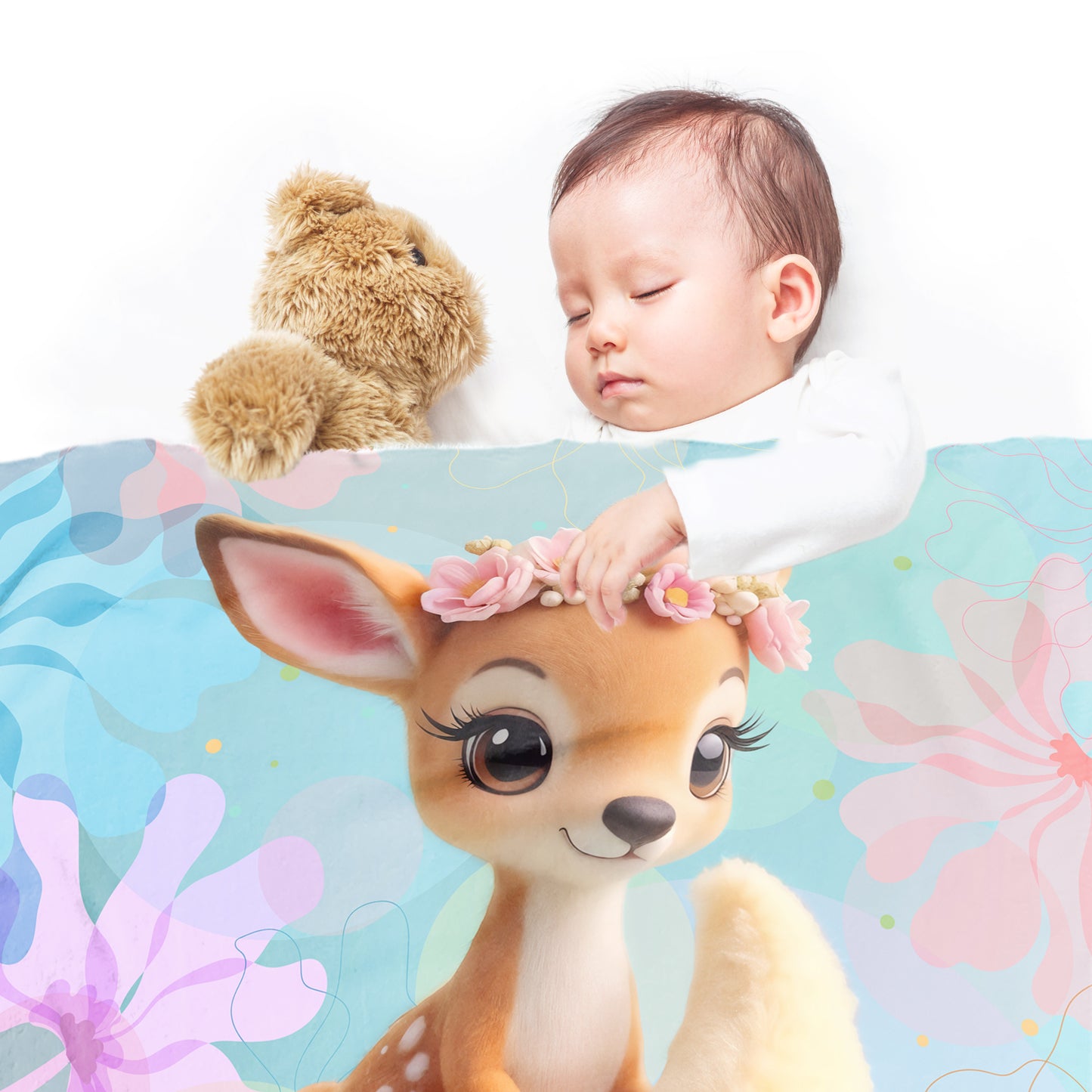Baby Deer Minky Blanket
