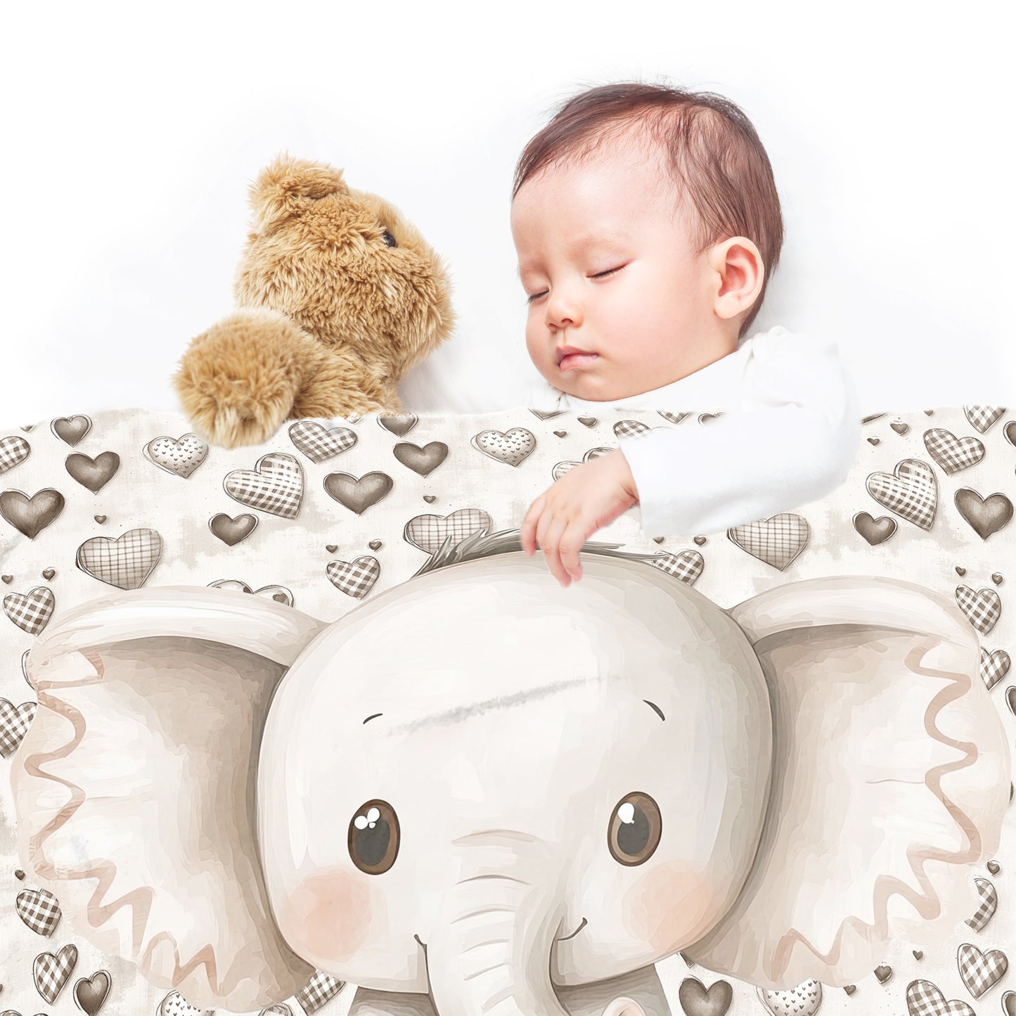 Baby Elephant Baby Fleece Blanket by Mark van Vuuren
