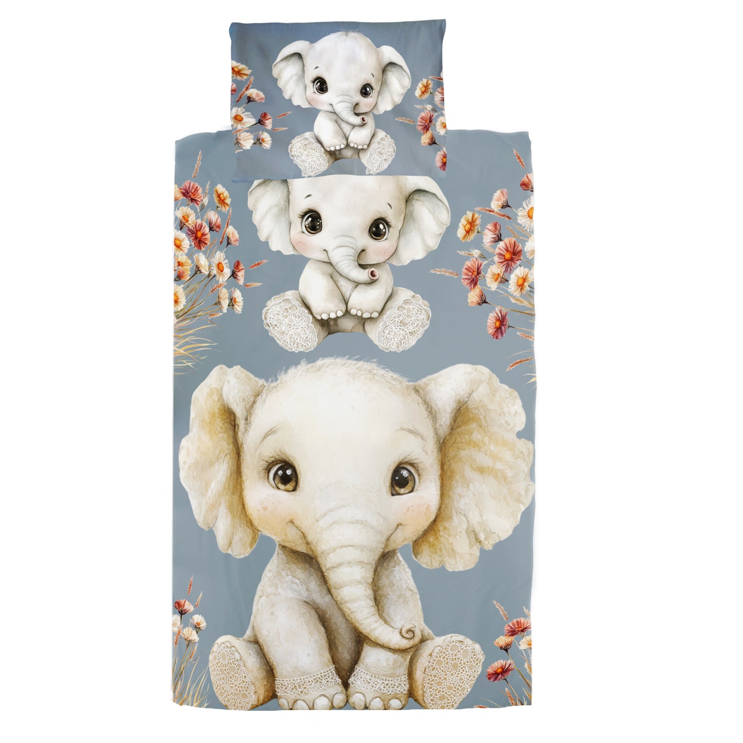Baby Elephant Cot Set by Mark van Vuuren