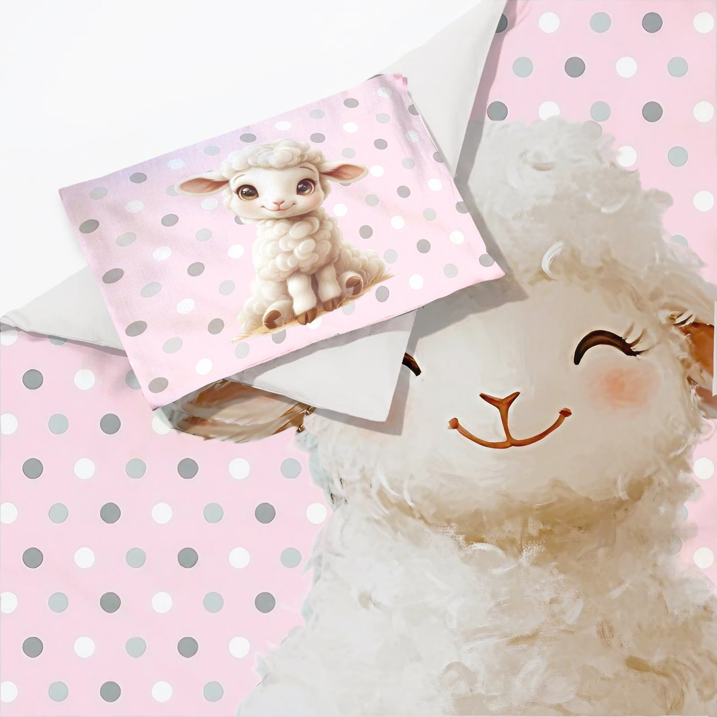 Baby Lamb Cot Set