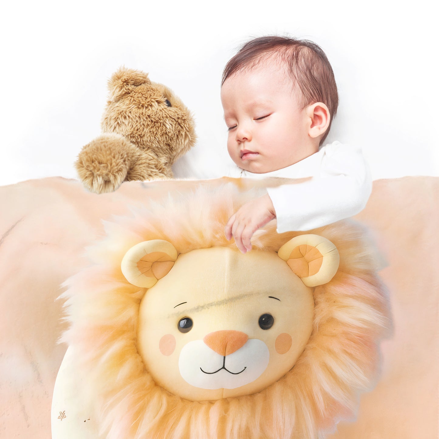 Baby Lion Teddy Minky Blanket