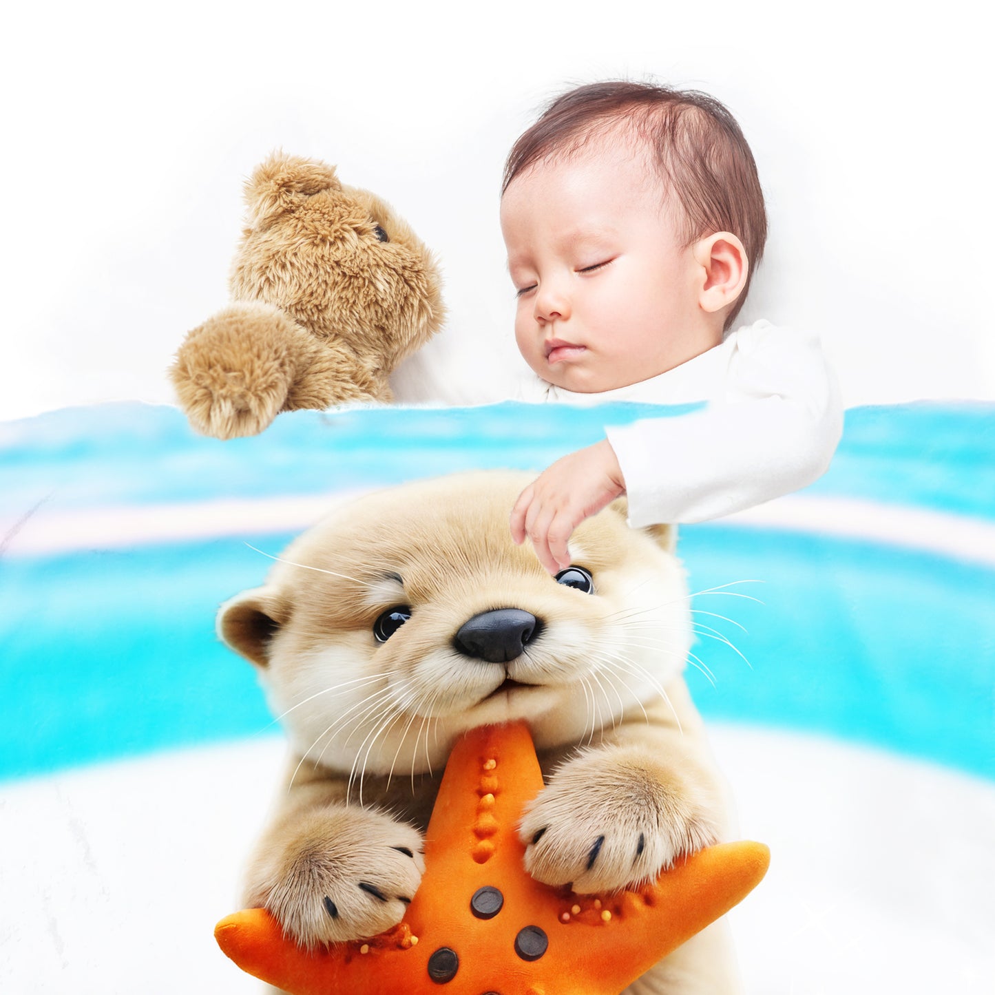 Baby Otter Love Minky Blanket