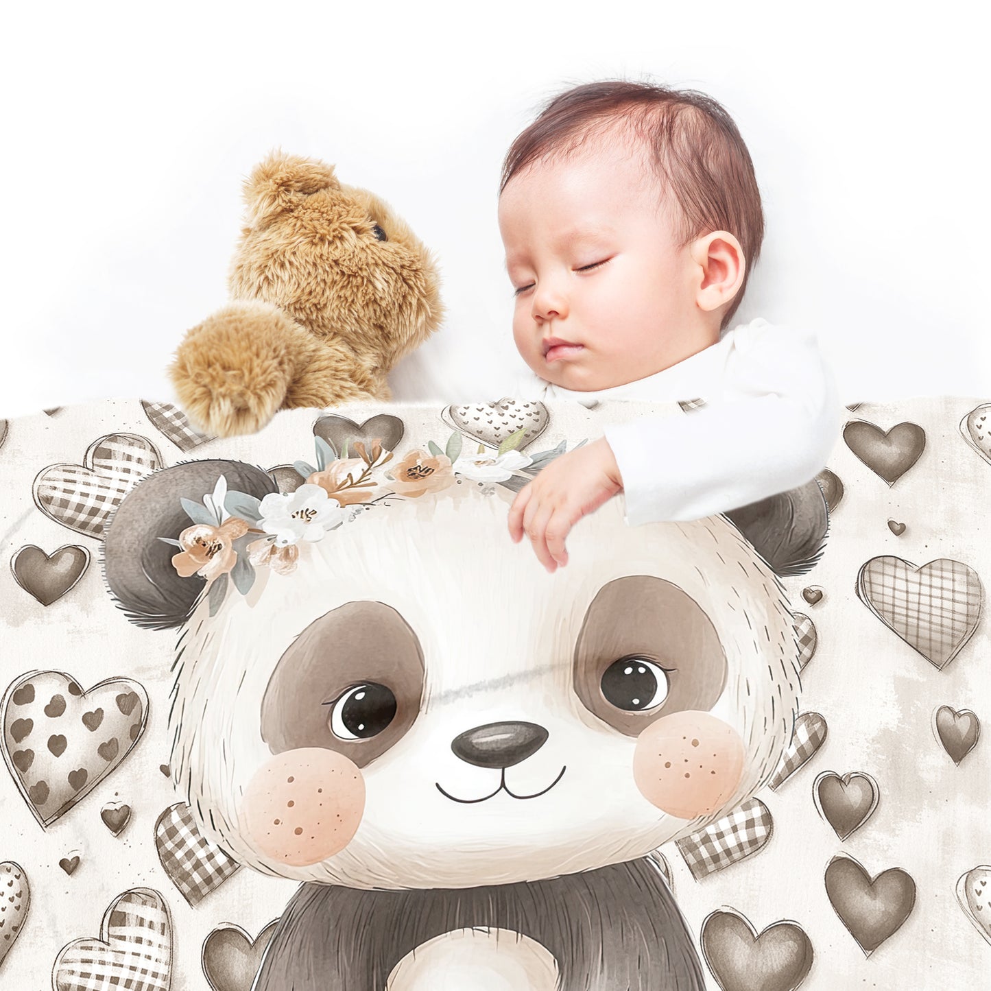 Baby Panda Baby Fleece Blanket by Mark van Vuuren