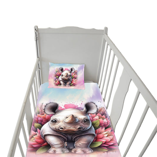 Baby Rhino Cot Duvet Set