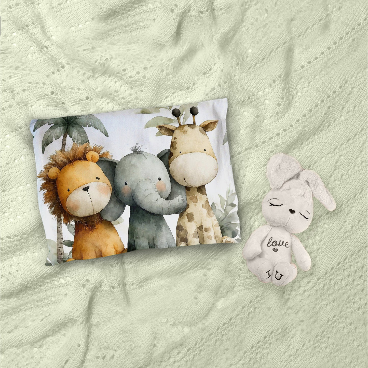 Baby Safari Animals Cot Set by Wikus Schalkwyk
