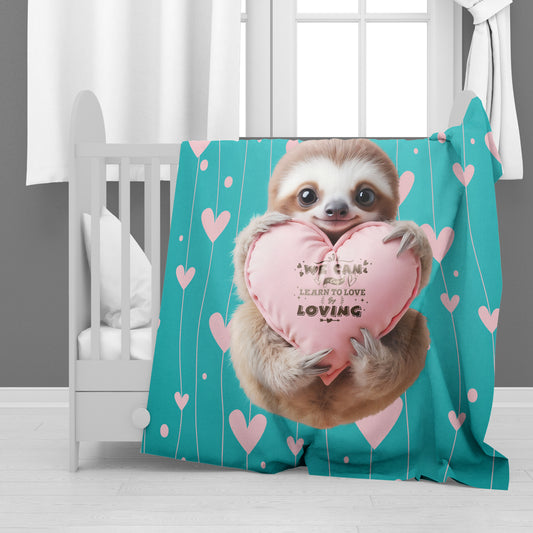 Baby Sloth Minky Blanket