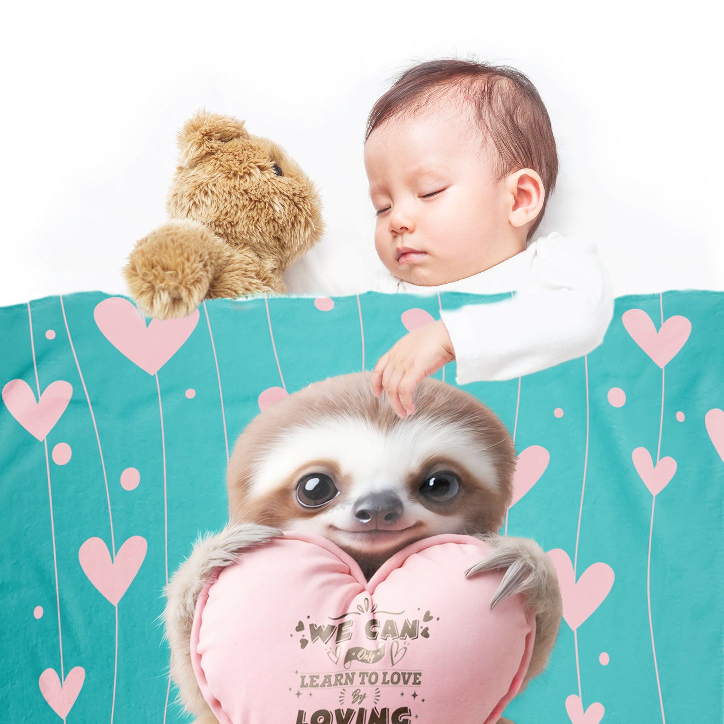 Baby Sloth Minky Blanket