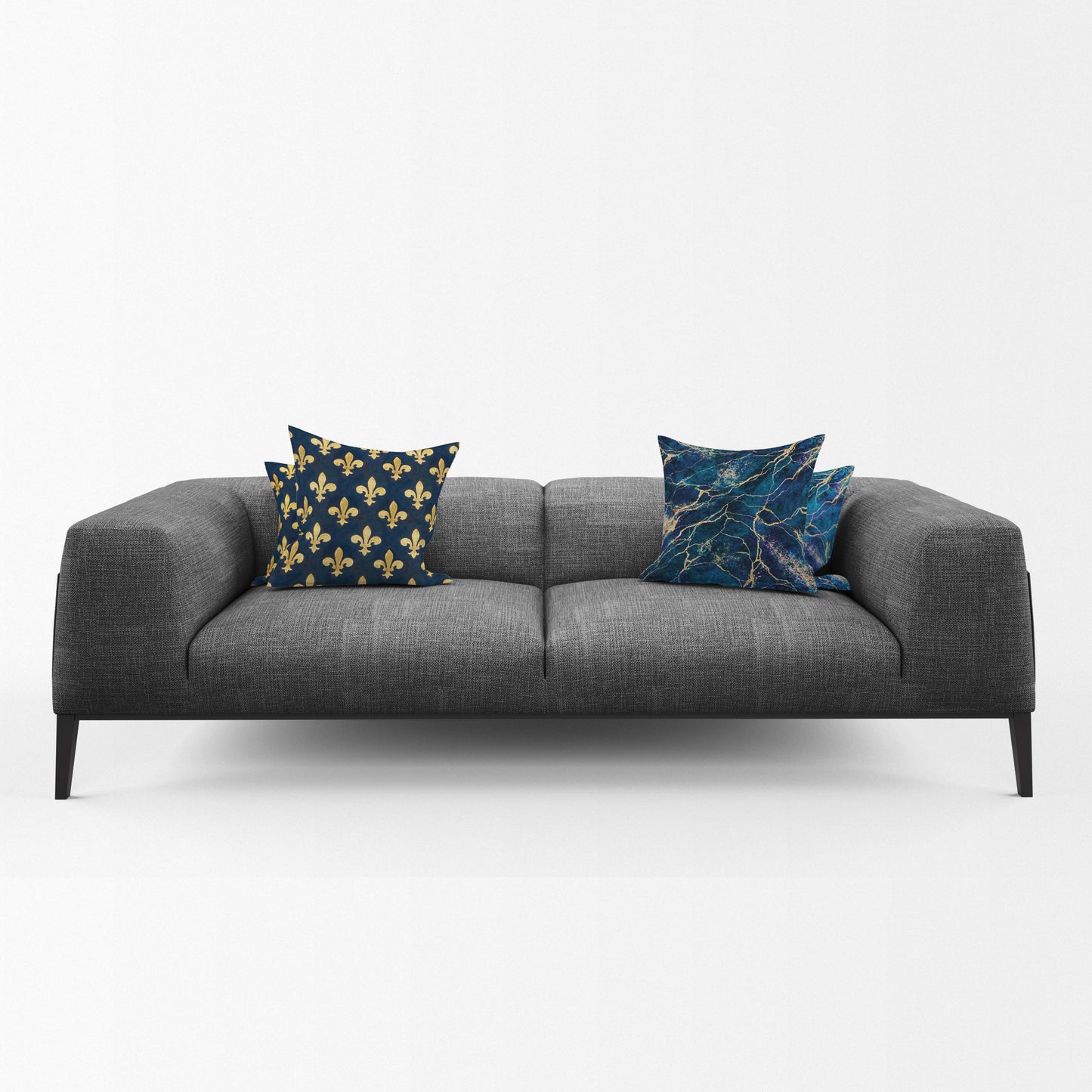 Back To Blue Luxury Scatter Covers (Set of 4