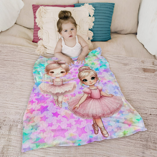 Ballet Dancers Toddler Fleece Blanket
