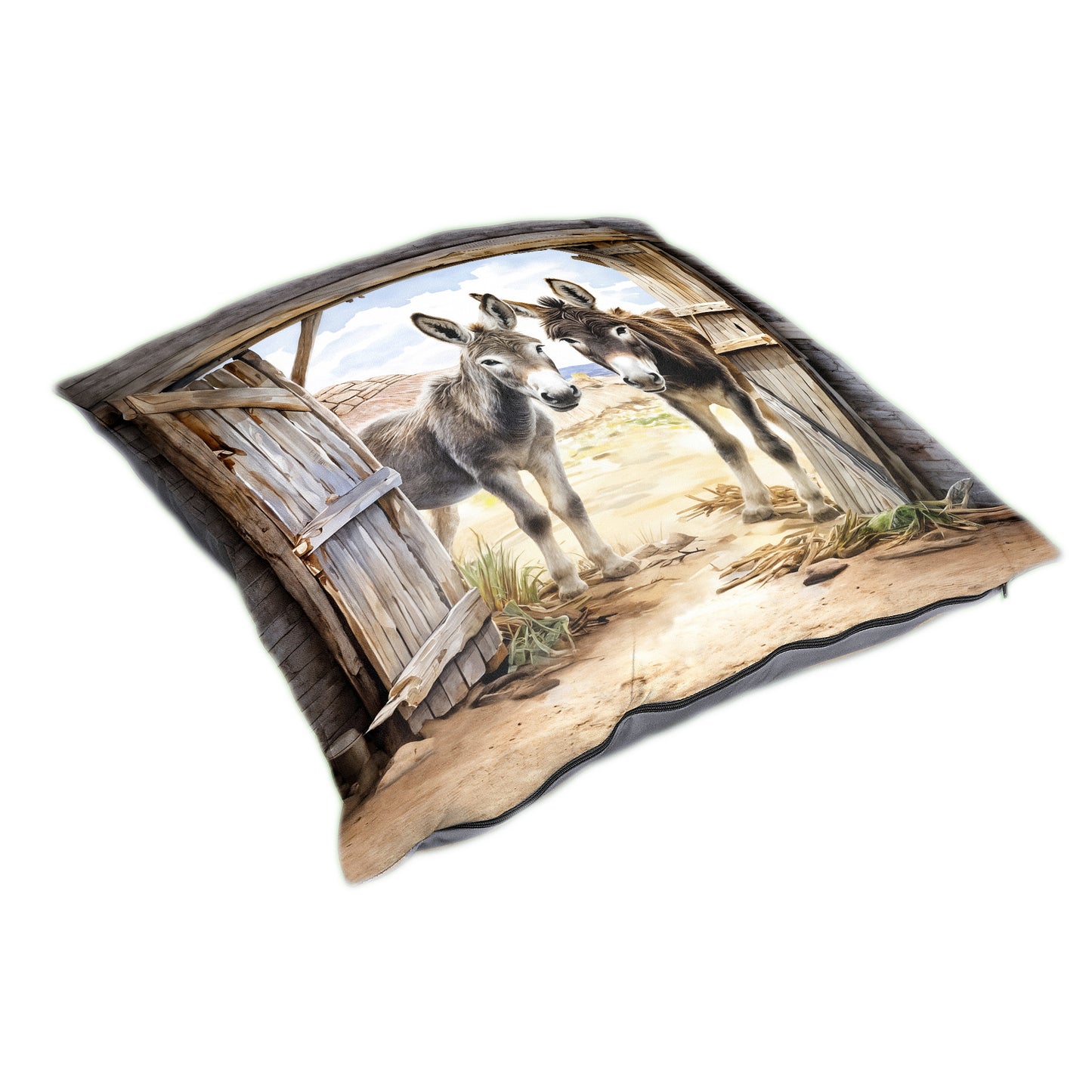 Barn Door Donkeys Luxury Scatter