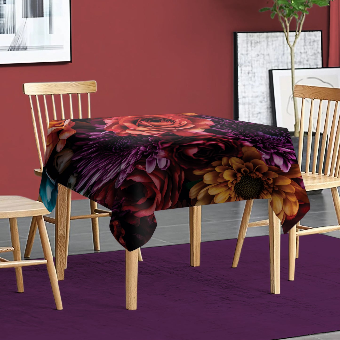 Basking in Full Sun Square Tablecloth