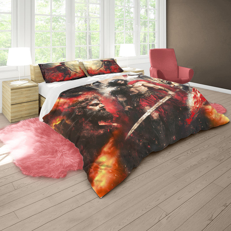 Battle Of Ragnarok Duvet Cover Set