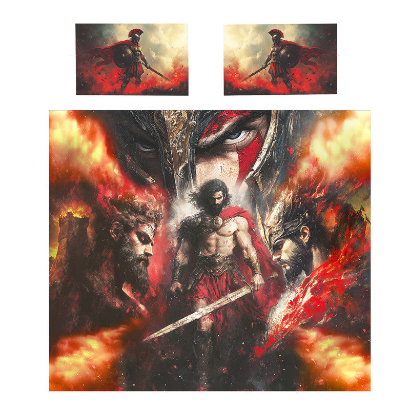 Battle Of Ragnarok Duvet Cover Set